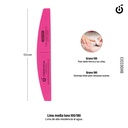 H009 Lima Media Luna RESISTENTE AL AGUA ROSA 100/180  (Pack x12u)-BH003313 CH-91
