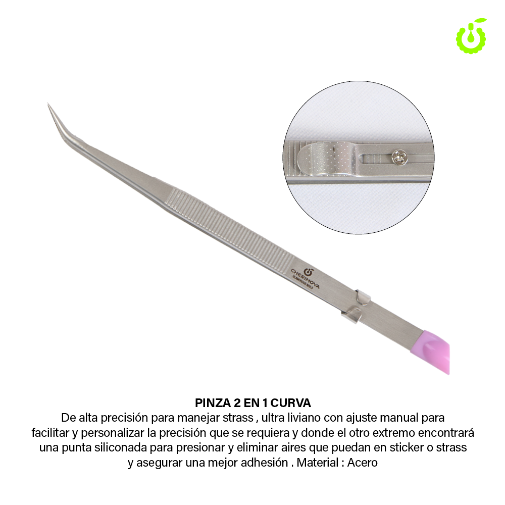 [BH005143] G092 Pinza Curva 2 en 1 (Pack x12) BH005143