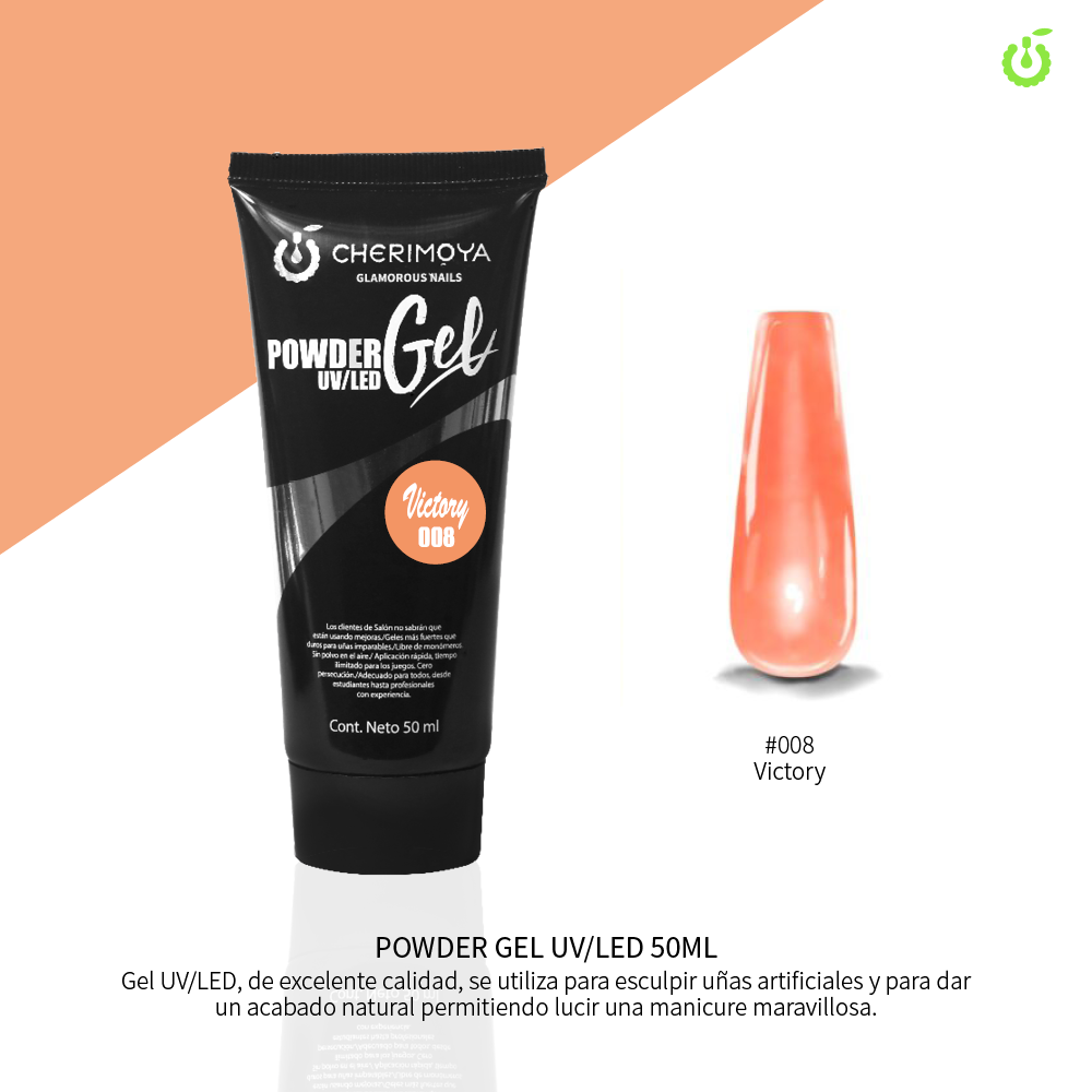 F008 Powder Gel UV/LED 50ml -008___Pack X6-CH005-08
