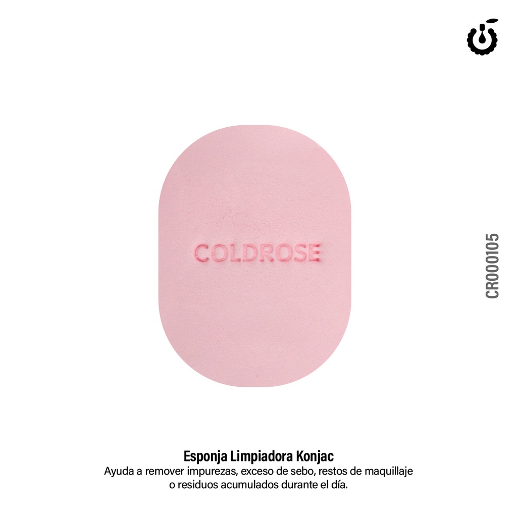 [CR000105] Esponja de limpieza facial konjac ___Pack X12  CR000105