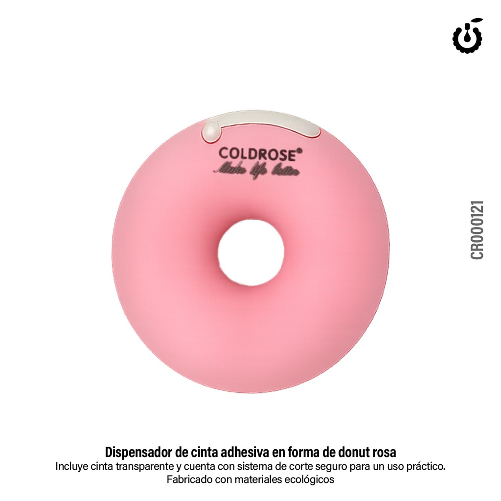 dispensador de cinta adhesiva con forma de rosquilla coldrose ___Pack X16 - CR000121 ch-91