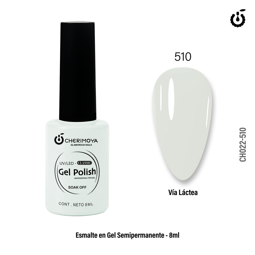 B510 Esmalte Semi #510 8ml(VIA LACTEA)  Cheri.___Pack X12 CH022-510 ch-90
