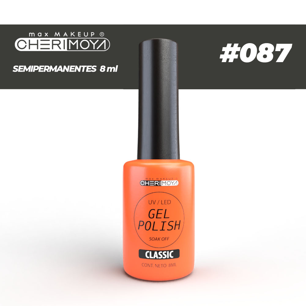 B087 Esmalte Semi #087 8ml  Cherimoya (Pack x12) CH022-087