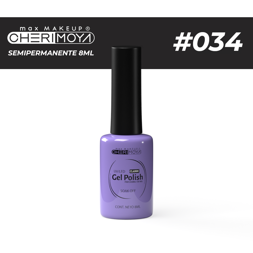 [CH022-034] B034 Esmalte Semi #034 8ml  Cherimoya ___Pack X12 CH022-034