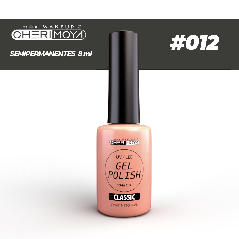 B012 Esmalte Semi #012 8ml  Cherimoya (Pack x12) CH022-012