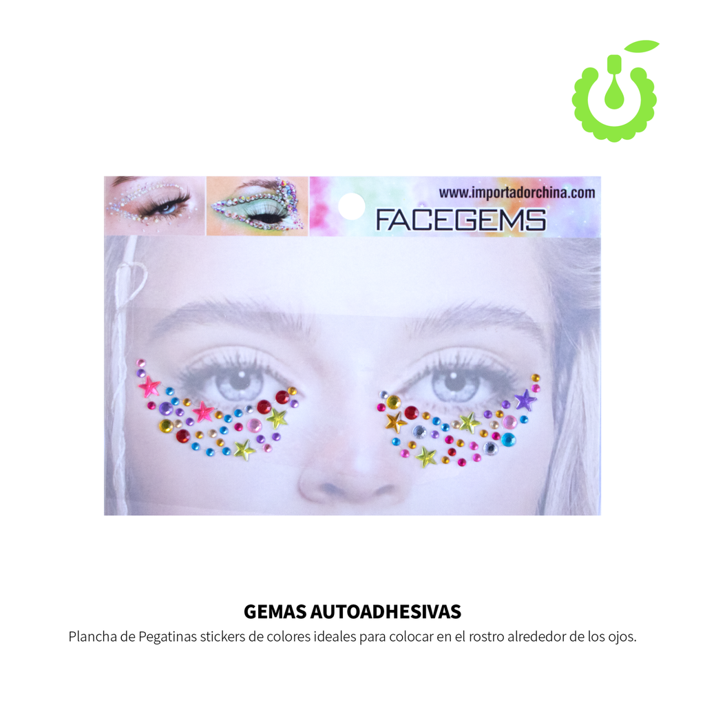[BH011086-5] Z-Strass AB Eyebrow___Pack X12