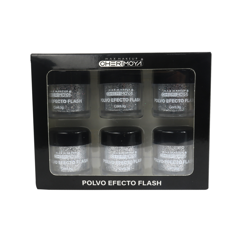 [BH011083] Z-Glitter Refletivo brillante 6pcs___Pack X12U