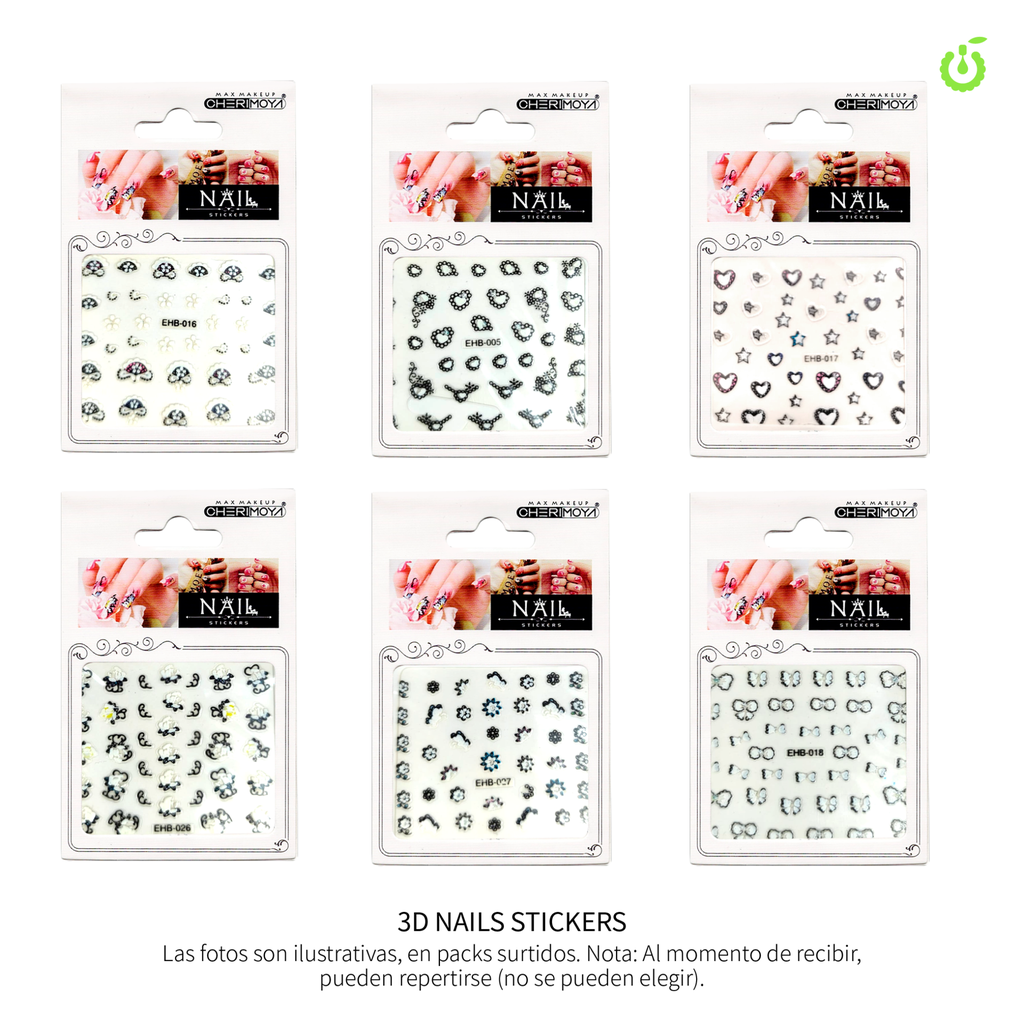 [CH011087-19] Sticker autoadhesivas surtido corazonmoño___Pack X12