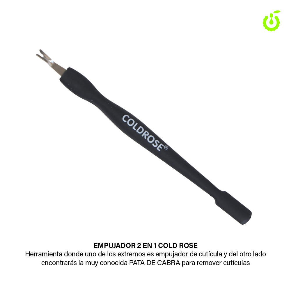 [CR000036] Repujadorempujador corta cuticulas 5pcs Negro COLDROSE___Pack X12