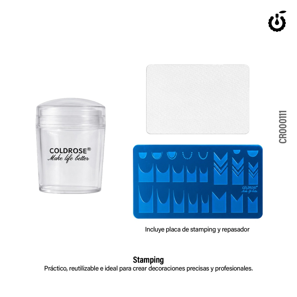 [CR000111] kit de stamping COLDROSE new___Pack X12