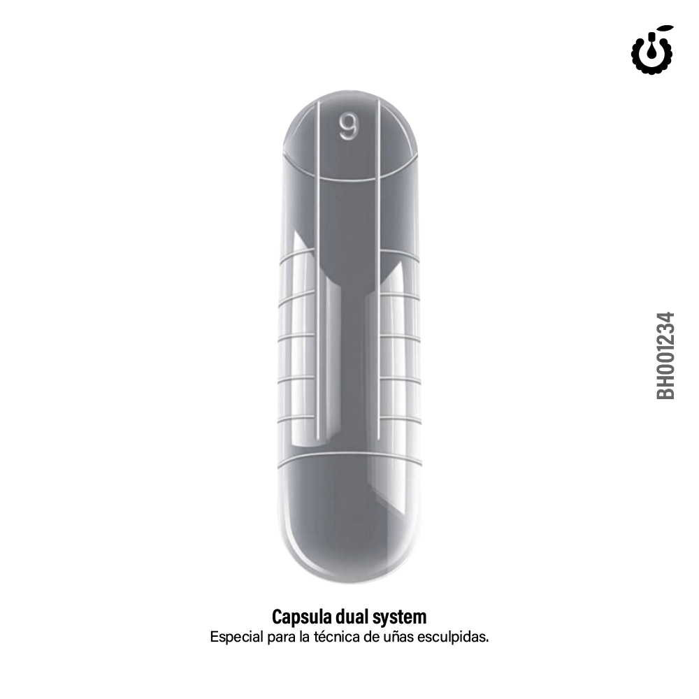 H- Capsula Dual System Uñas Escul. X 120pcs___Pack X12