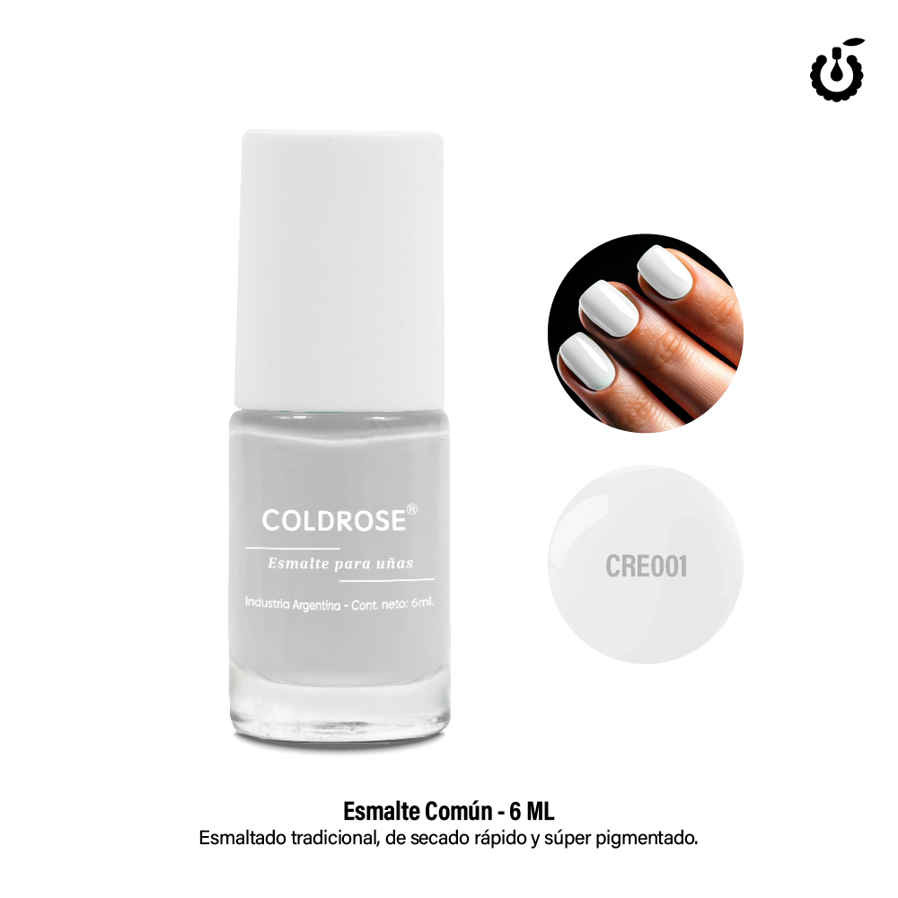 ESMALTE CREMOSO 001 BLANCO 6ml___Pack X24
