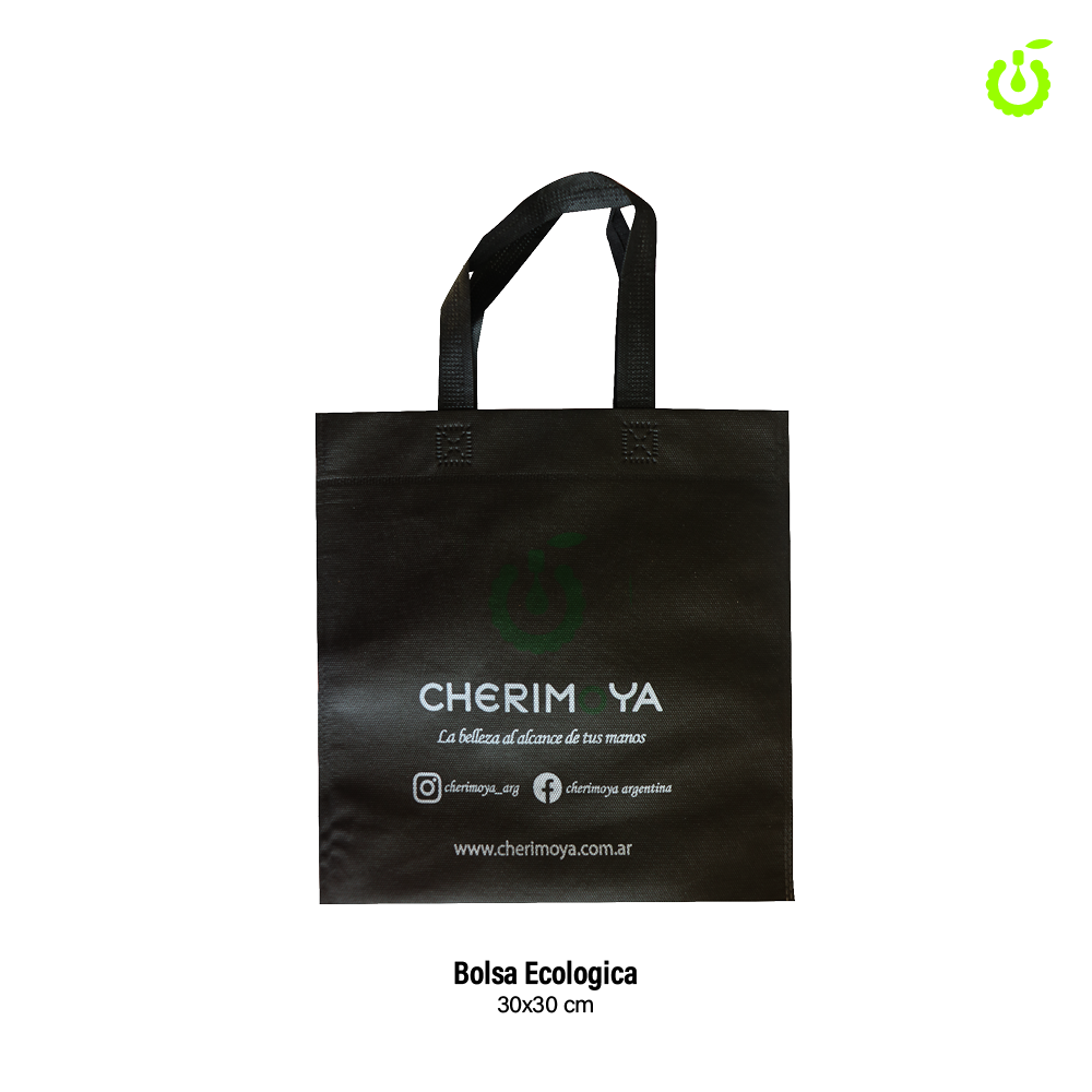 [CH-bolsaem] Bolsa Ecologica Negra 30×30 mediana___Pack
