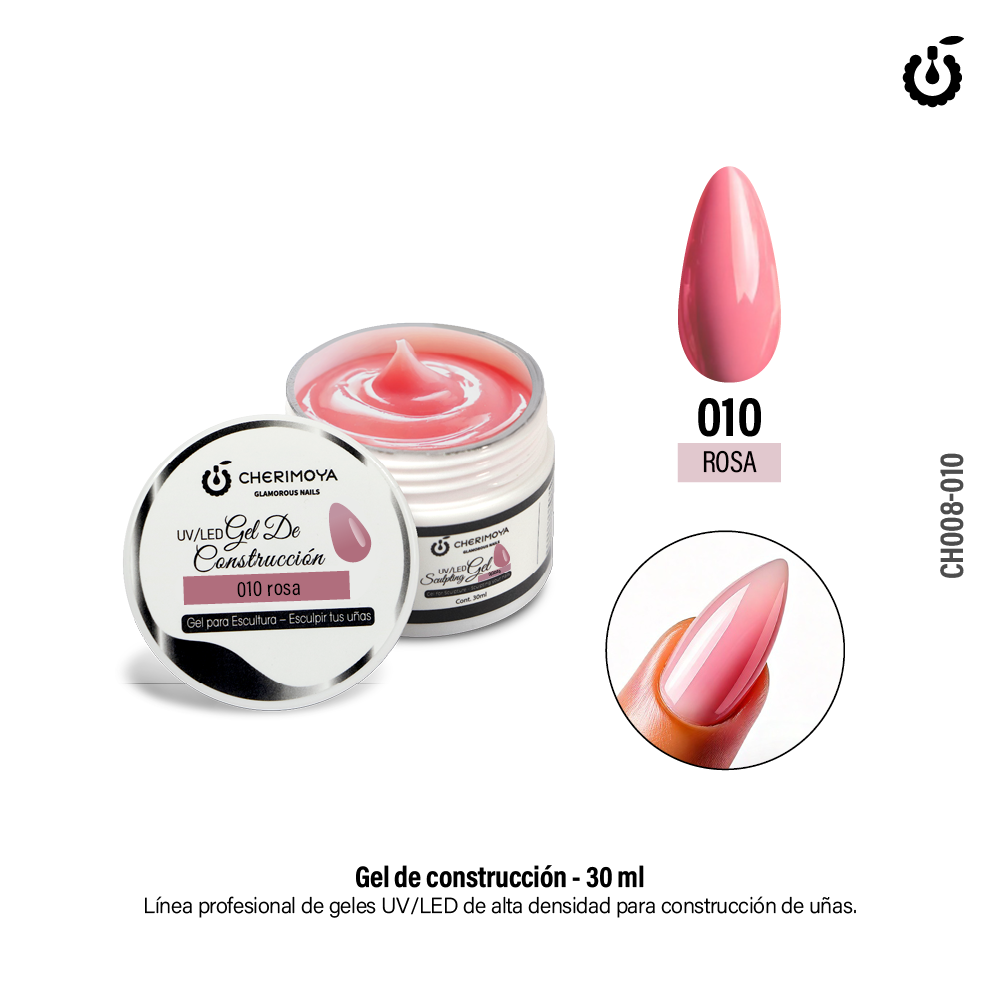 Gel de Construcción 30ml #010 Rosa___Pack X6