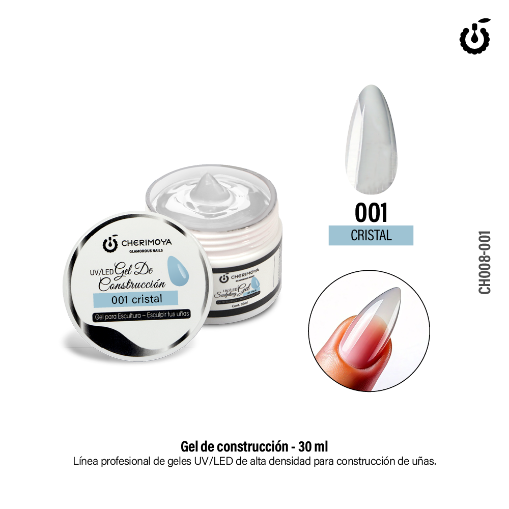 Gel de Construcción 30ml #001 cristal___Pack X6