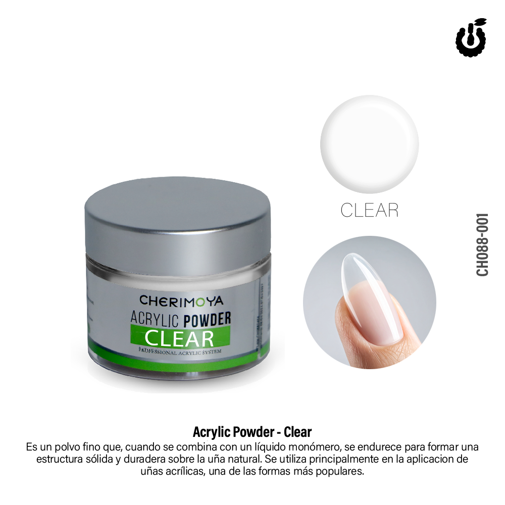 Polvo Acrílico 30g N°: 001, Clear___Pack X12