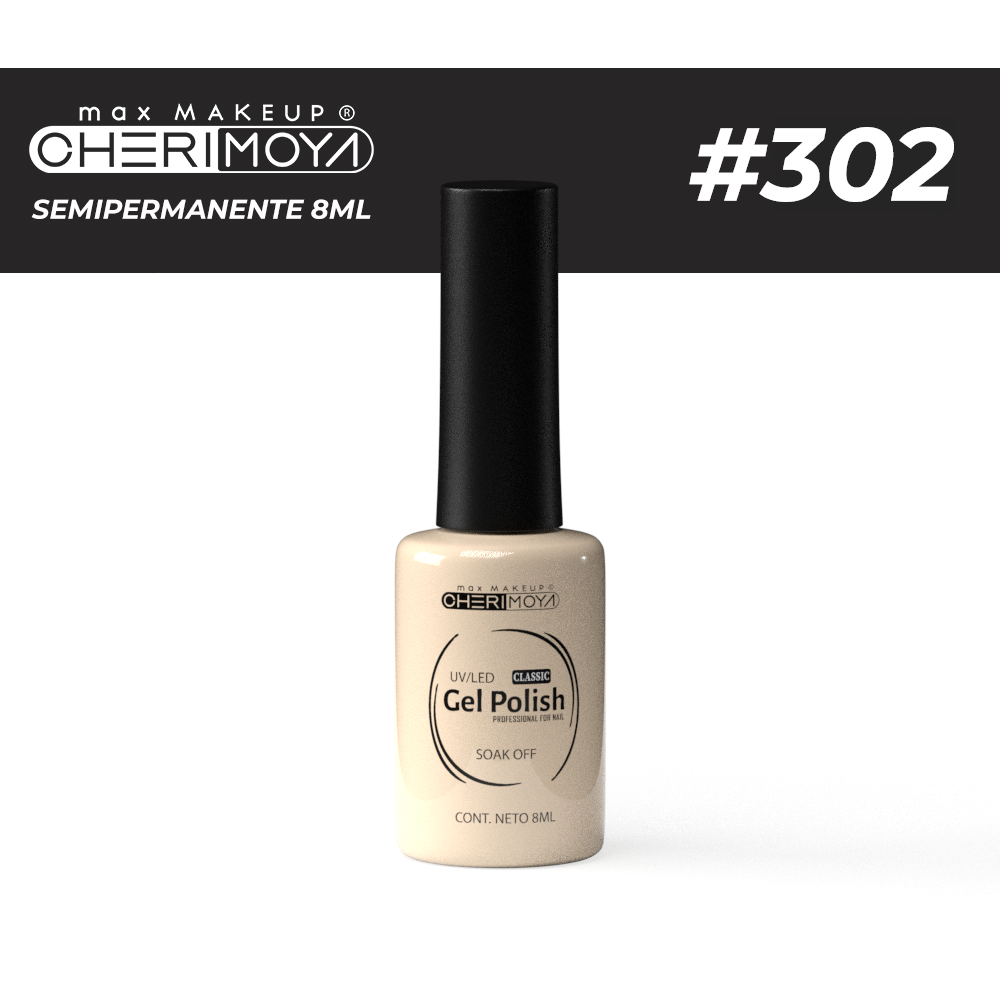 Esmalte Semi #302 8ml Cherimoya___Pack X12