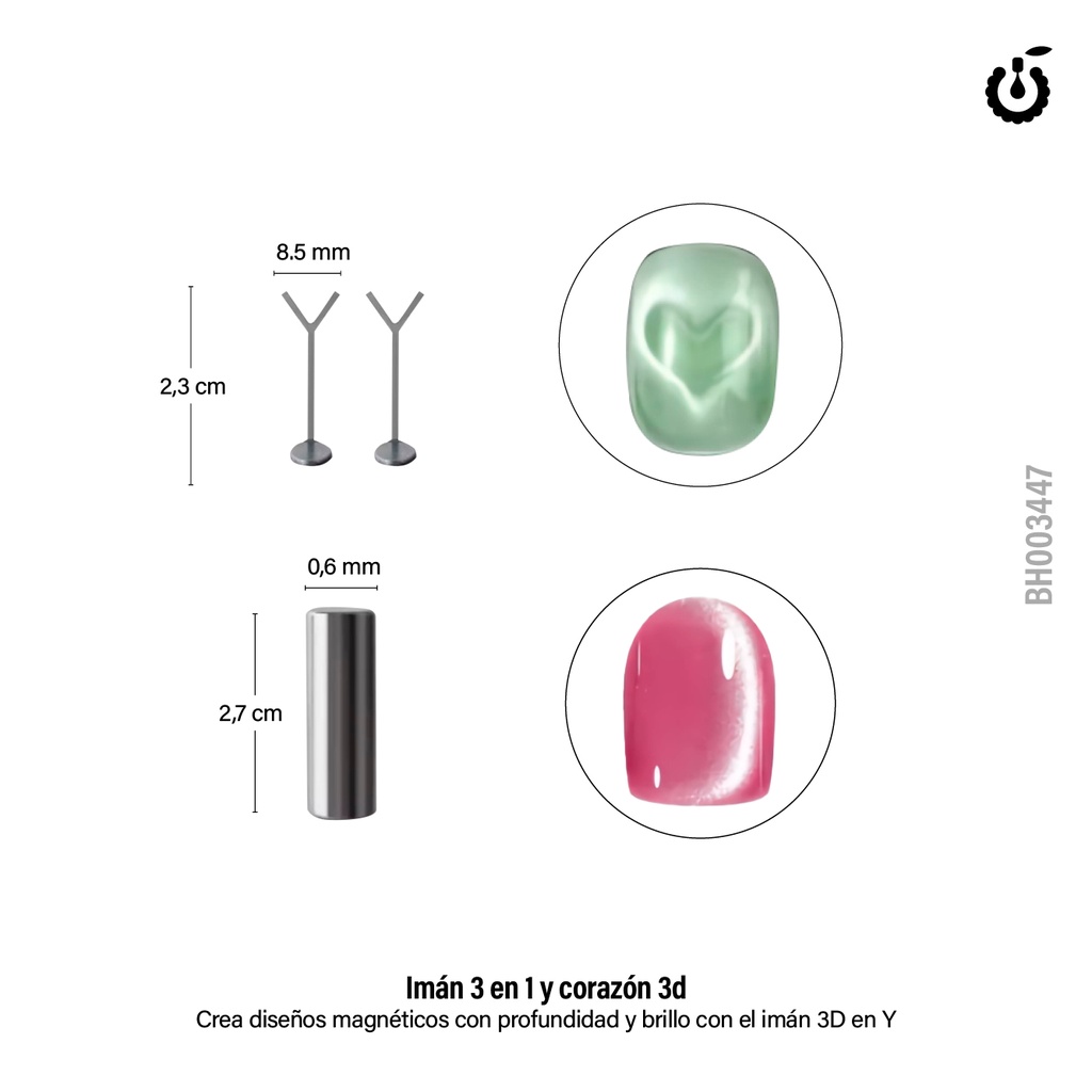 [BH003447 | CH-98] Alambre en forma Y + iman___Pack X100