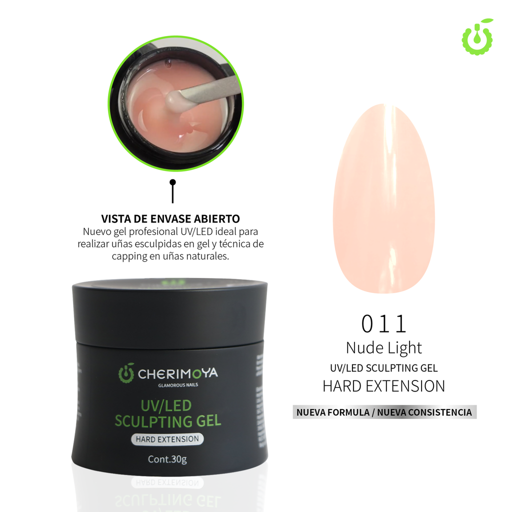 [CH110-11 | CH-97] A-Sculpting gel UVLED 30ml NUDE LIGHT #011___Pack X6