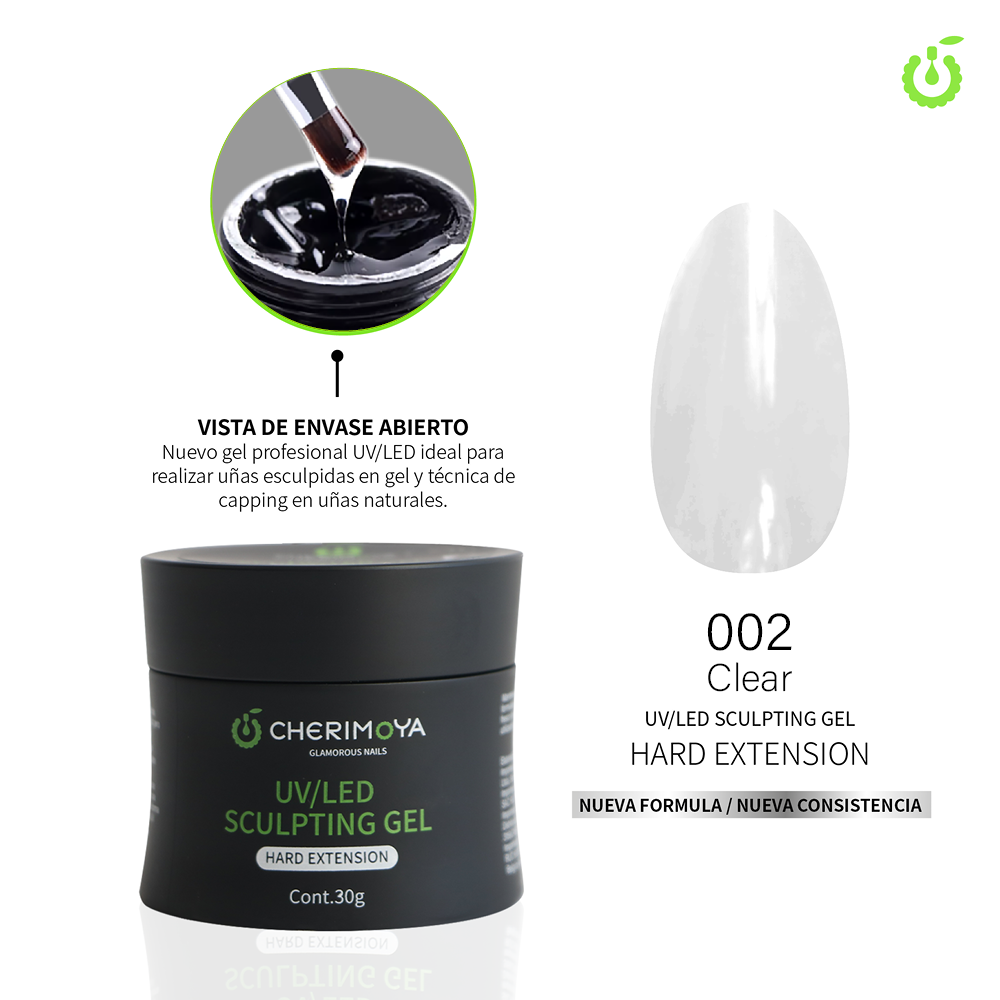 [CH110-02 | CH-97] A-Sculpting gel UVLED 30ml COLOR CLEAR #002___Pack X6