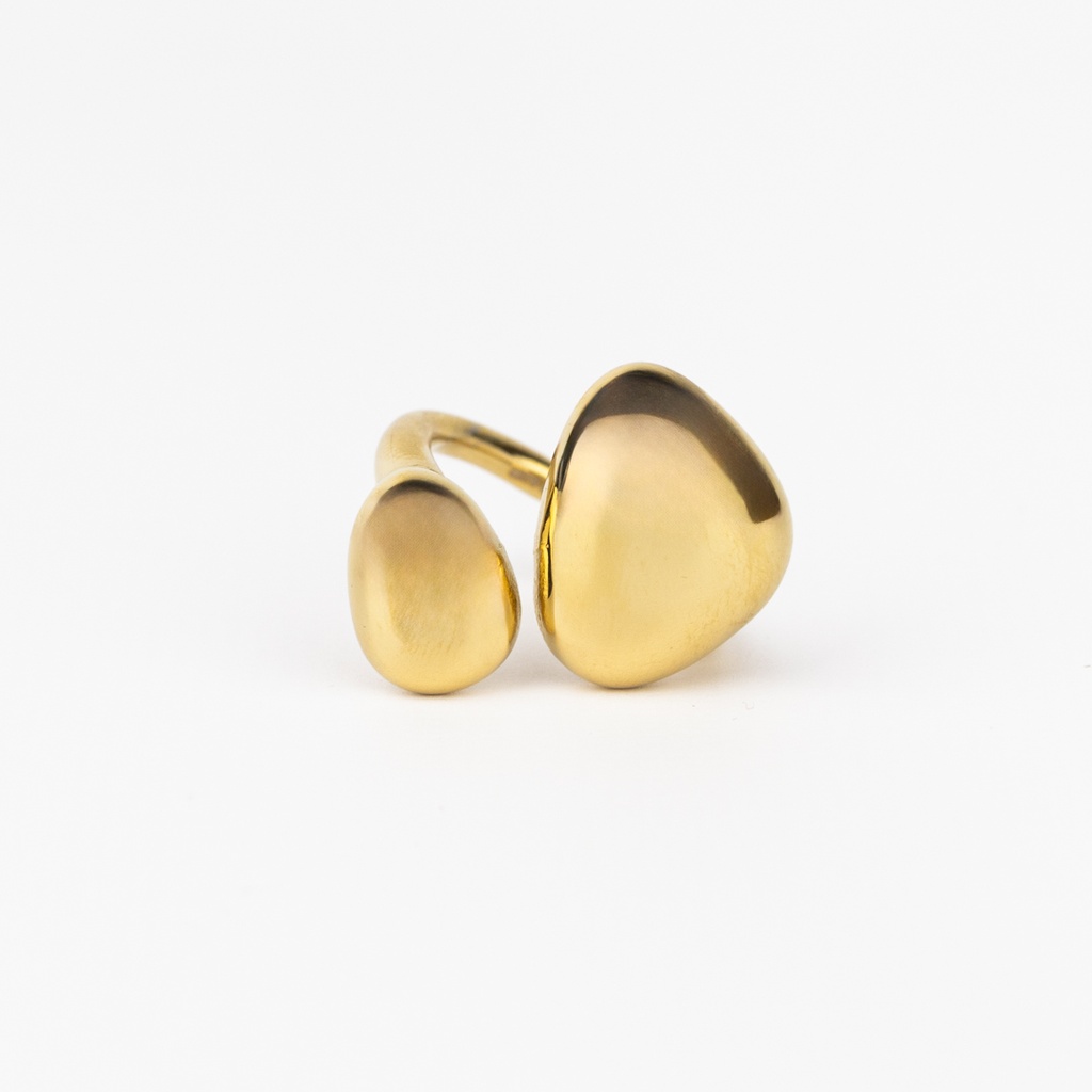 ANILLO DE ACERO DORADO CITY GIRL