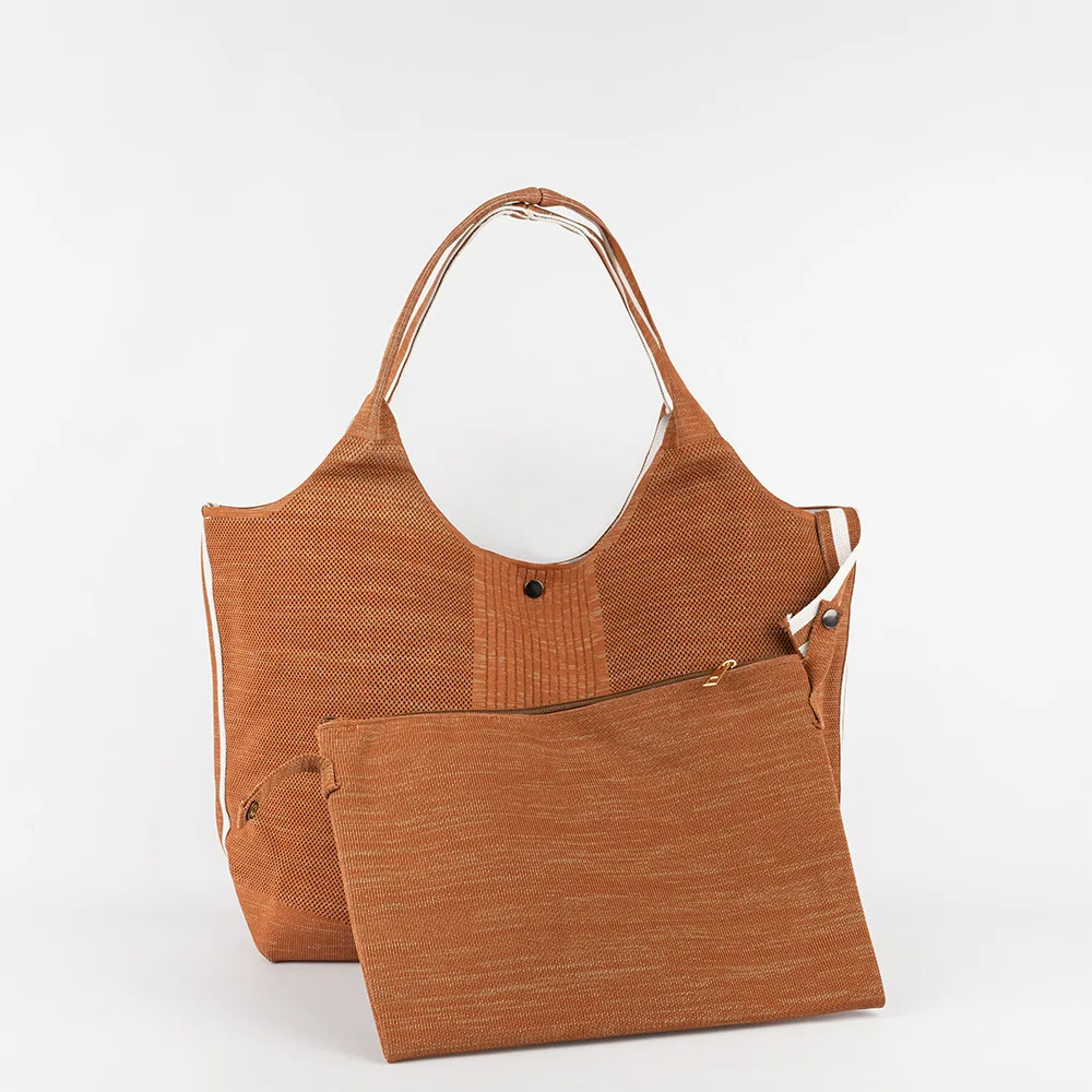 [PG-11635-7] BOLSO DE TELA + COSMETIQUERA CITY GIRL