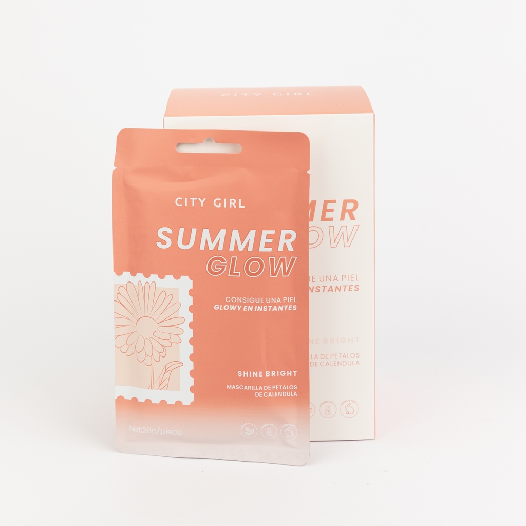 SUMMER GLOW MASCARILLA FACIAL DE PETALOS DE CALENDULA – CITY GIRL