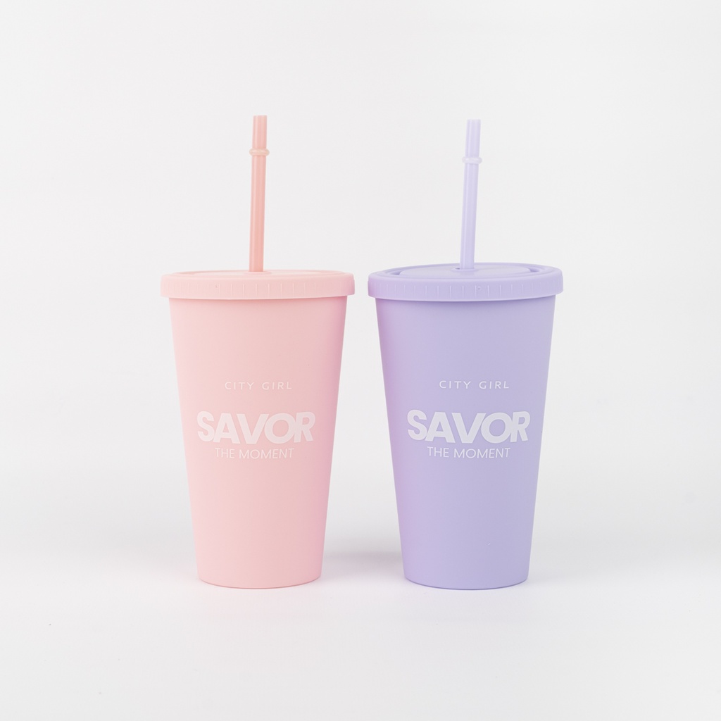 VASO DE PLASTICO SAVOR THE MOMENT CON SORBETE CITY GIRL