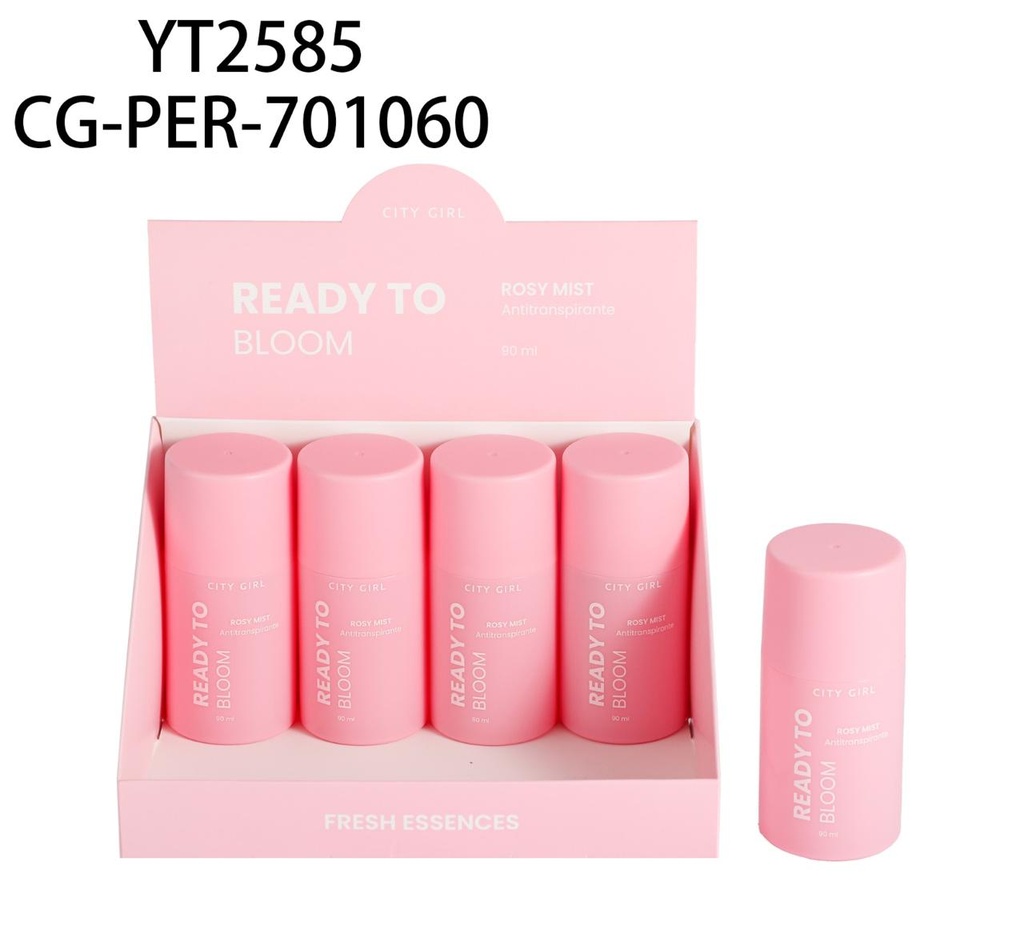 DESODORANTE ANTITRANSPIRANTE EN ROLL-ON ROSY MIST CITY GIRL – 90ML