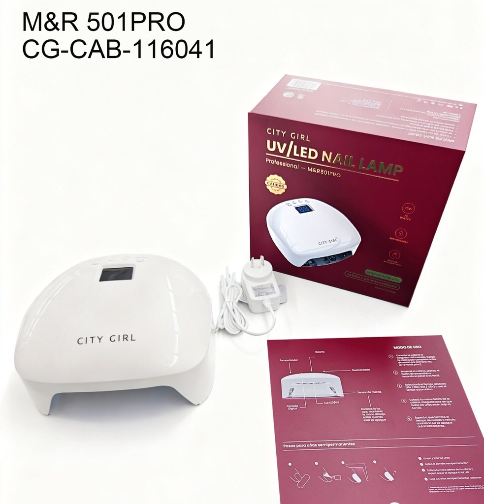 CABINA UV/LED CITY GIRL 72W