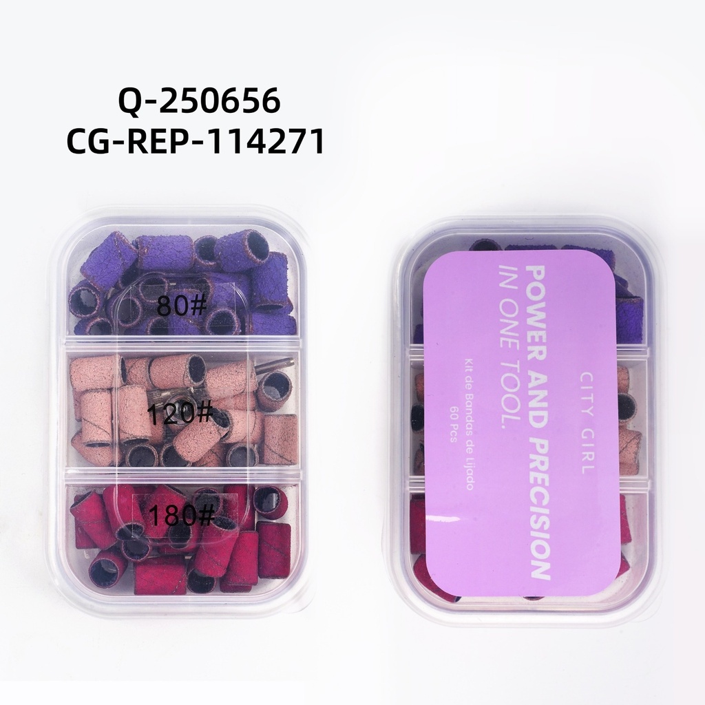 KIT DE BANDAS DE LIJADO CITY GIRL – 60PCS
