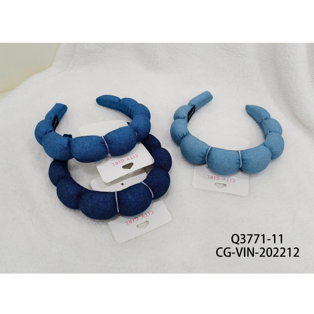 VINCHA PARA SKIN CARE AZUL CITY GIRL