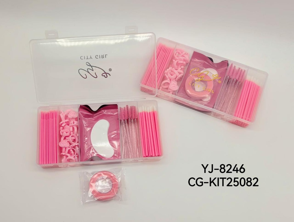 KIT PROFESIONAL DE INSUMOS PARA PESTAÑAS CITY GIRL