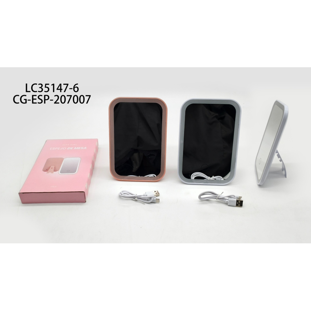 ESPEJO CON LUZ LED CITY GIRL