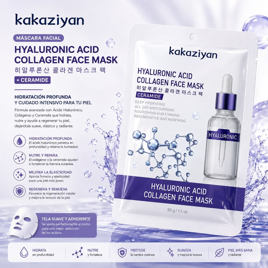 MASCARILLA FACIAL HUMECTANTE X1U.
