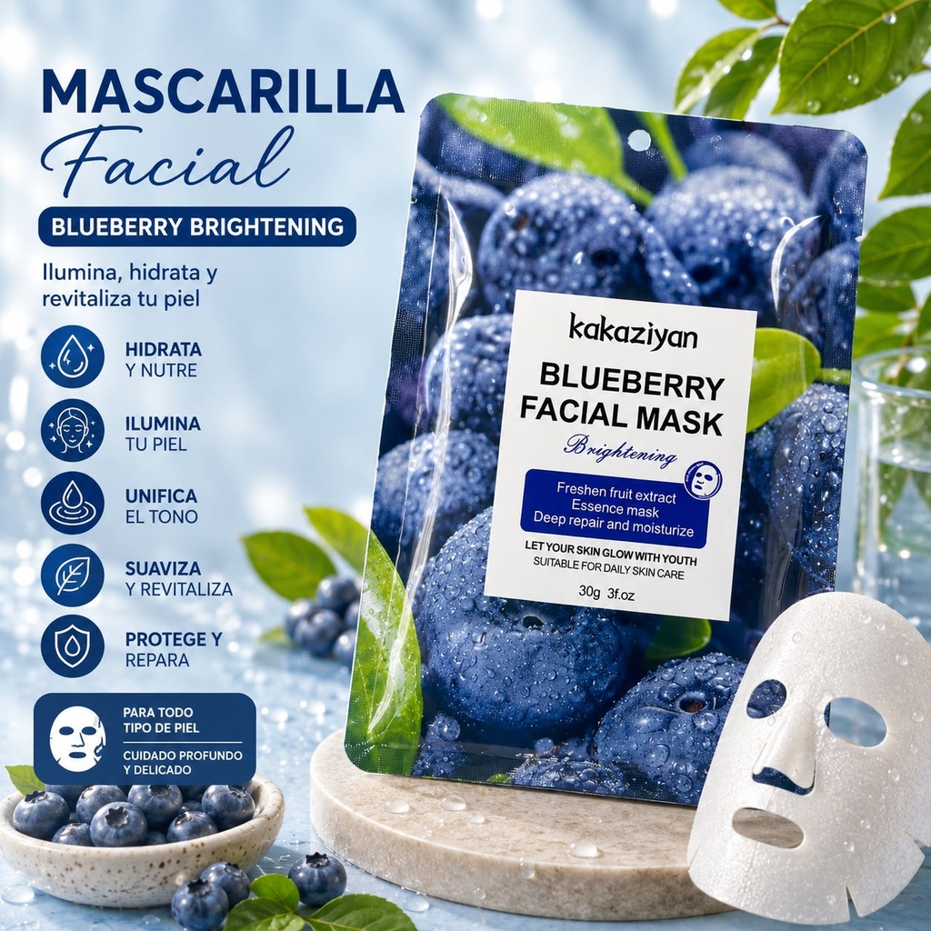 MASCARILLA FACIAL HUMECTANTE X1U.