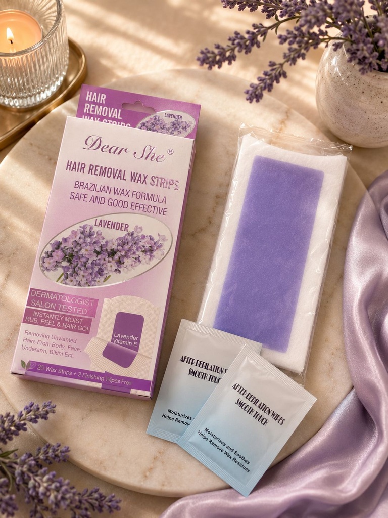 TIRAS DEPILATORIAS DEAR SHE LAVANDA