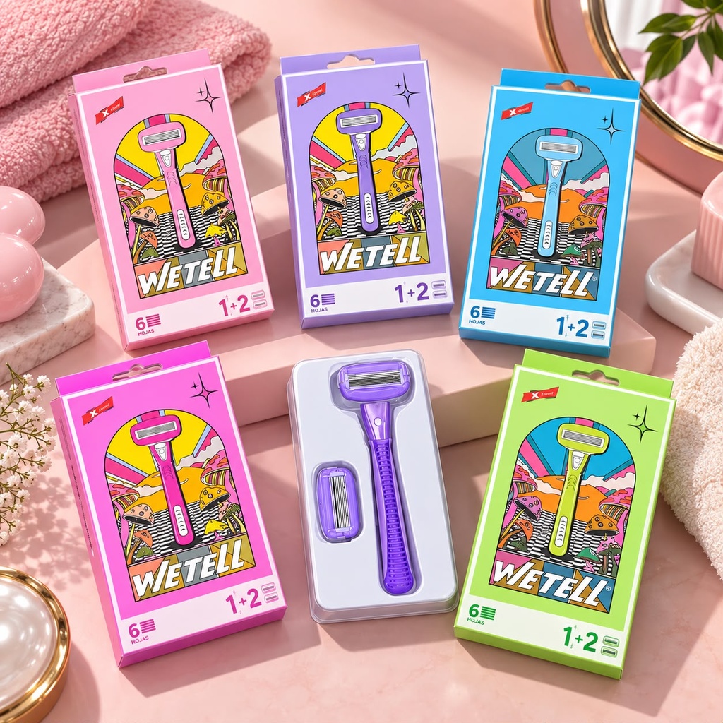 GILETTE EN CAJA WETELL X1U.