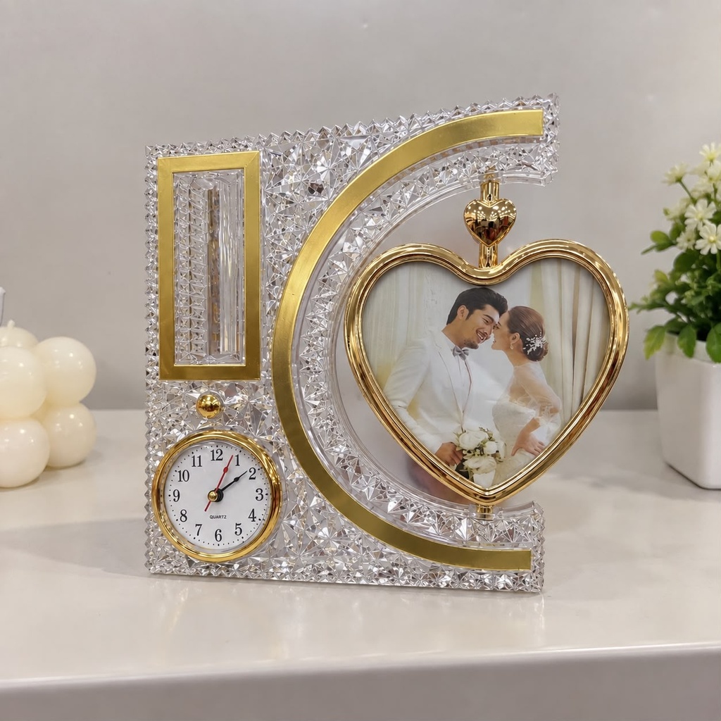 VELADOR/RELOJ/ PORTARETRATO LED X1U.