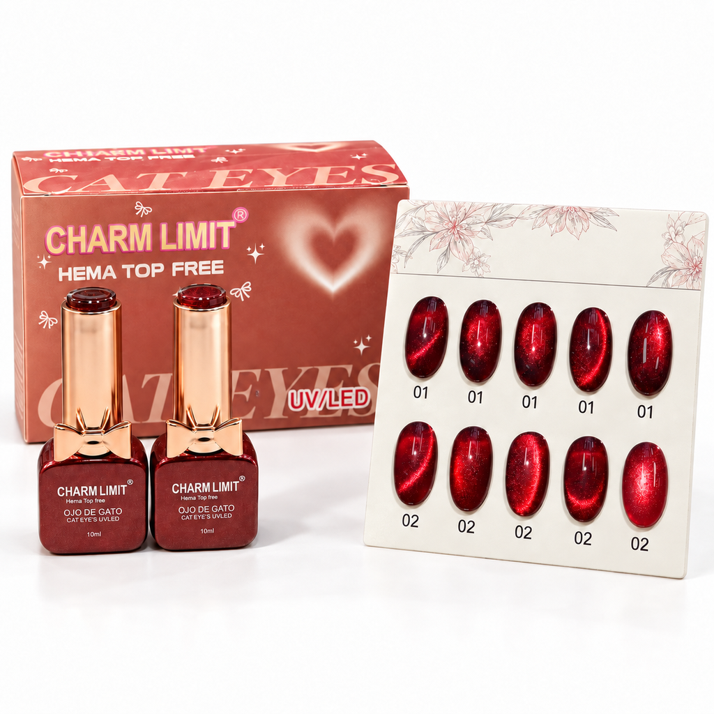 Coleccion Charm Limit Ojo de Gato serie Rojos ___Caja X12