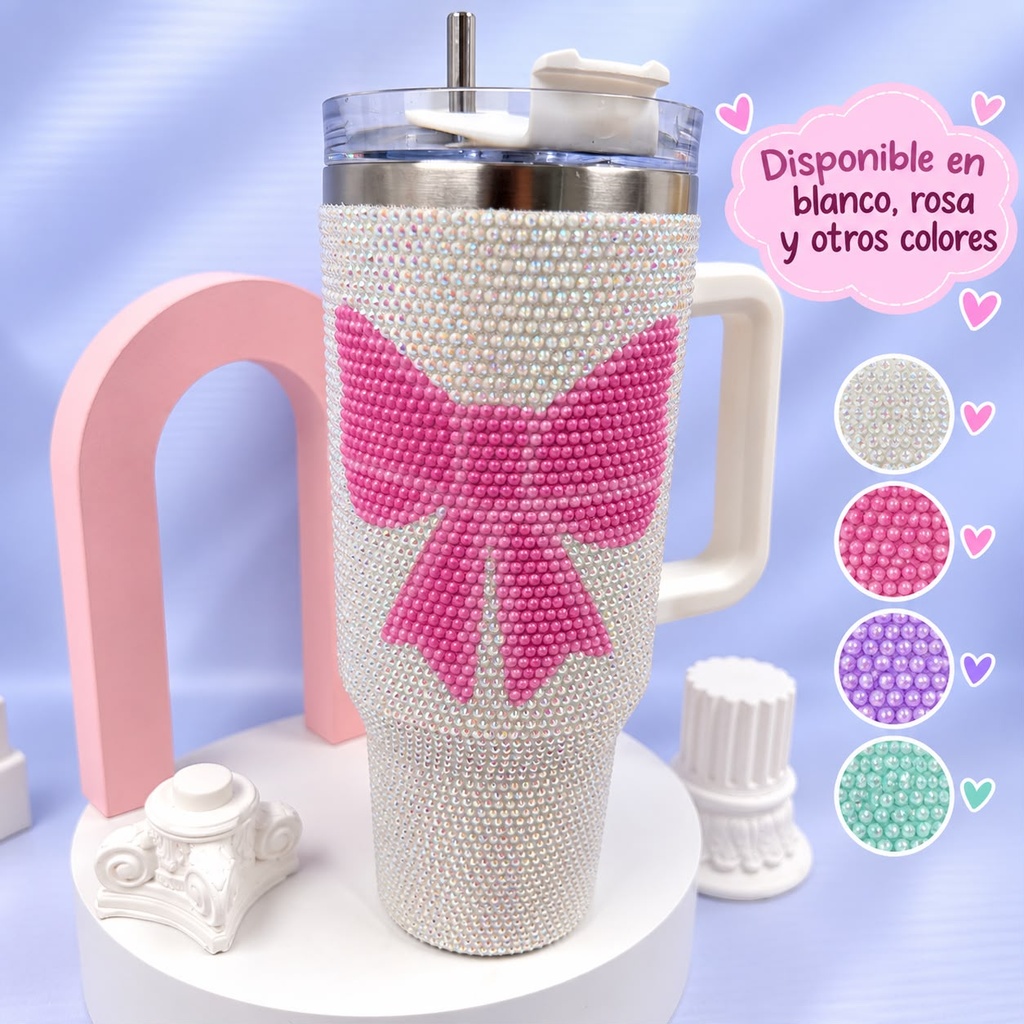 VASO TERMICO MOÑO STRASS X1U.