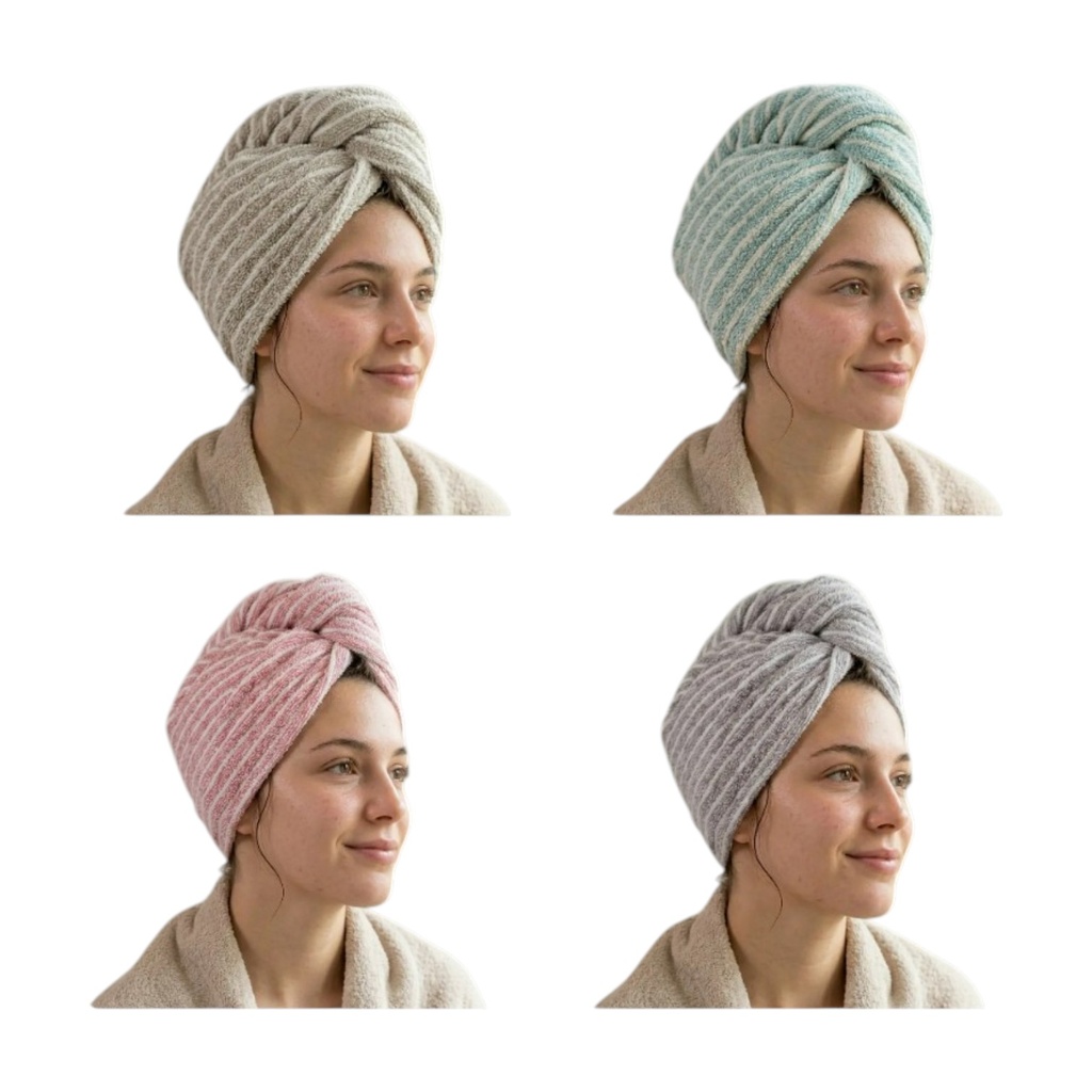 [PM-CB-TUR-DYS18] TURBANTE RAYADO SECADO RÁPIDO