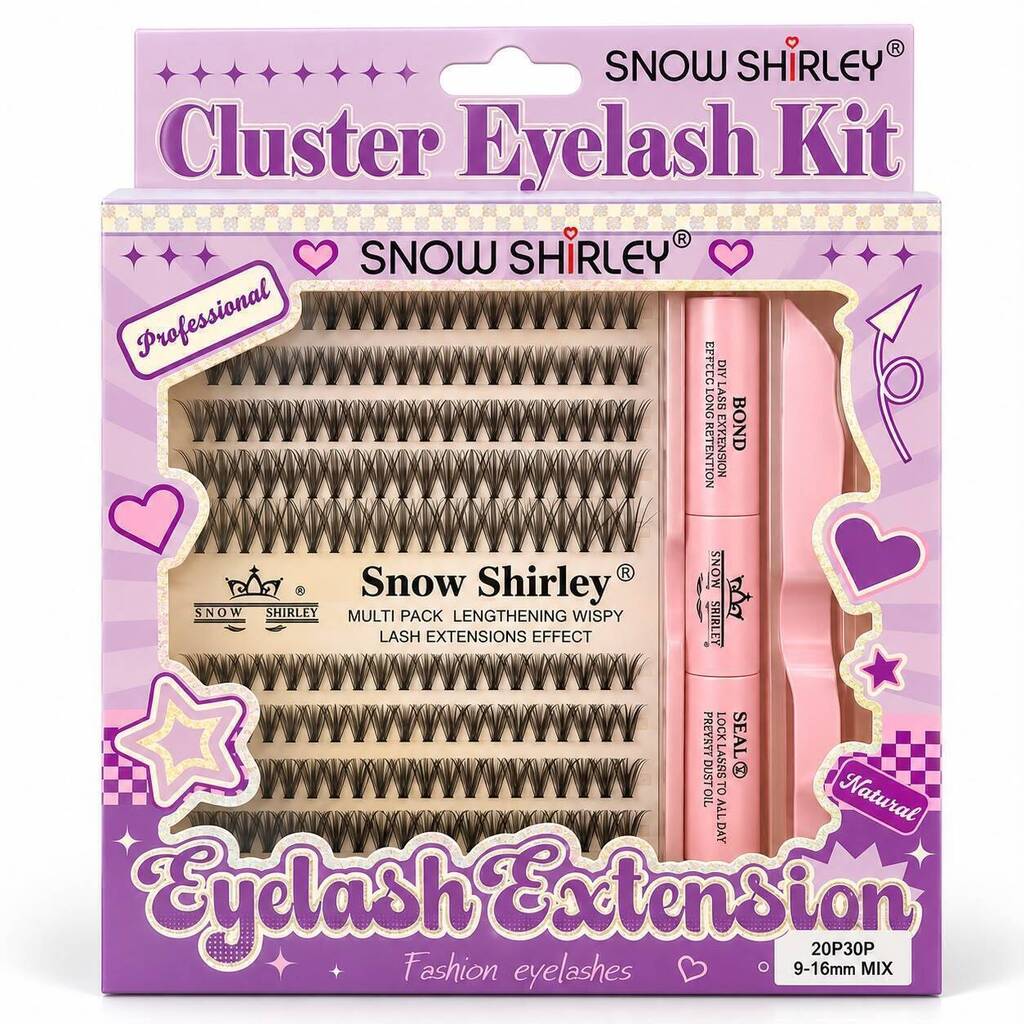 Pestañas cluster 20D/30D 9-16mix SNOW SHIRLEY