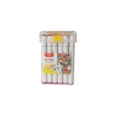 MARCADORES DOBLE PUNTA PACK*36